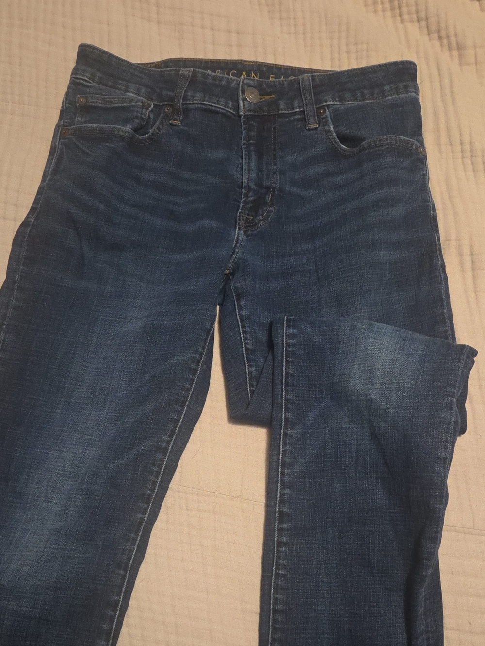 American Eagle Outfitters Men’s Dark Blue Straight Jeans